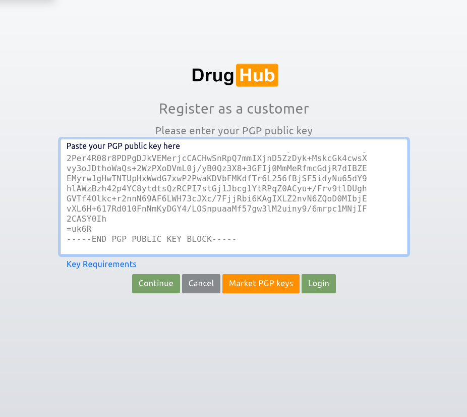 Registration Interface